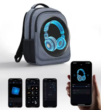 3D Hologram Backpack 42cm Display Advertising Player