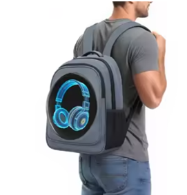 3D Hologram Backpack 42cm Display Advertising Player