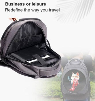 3D Hologram Backpack 42cm Display Advertising Player