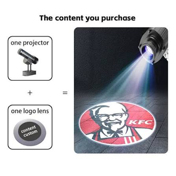IP67 Waterproof Rotary Logo Projector 50-300W